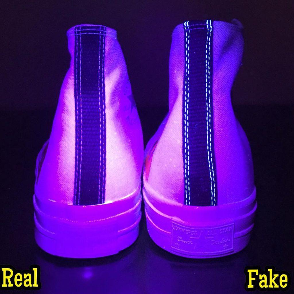 converse cdg white real fake heel