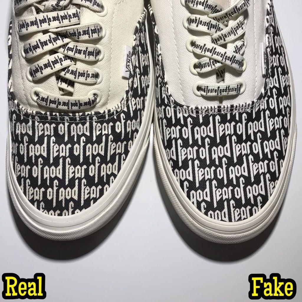vans era fog real fake upper