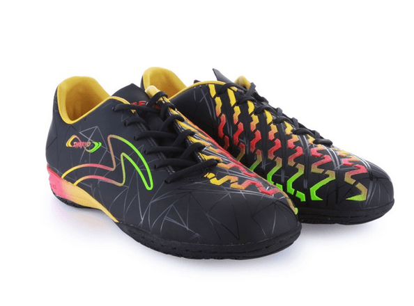 sepatu futsal specs swervo rasta in hitam pelangi