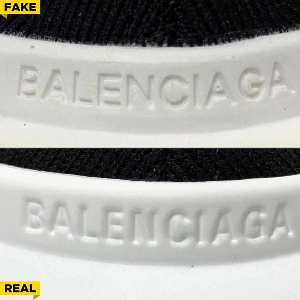 balenciaga speed trainer real fake backheel