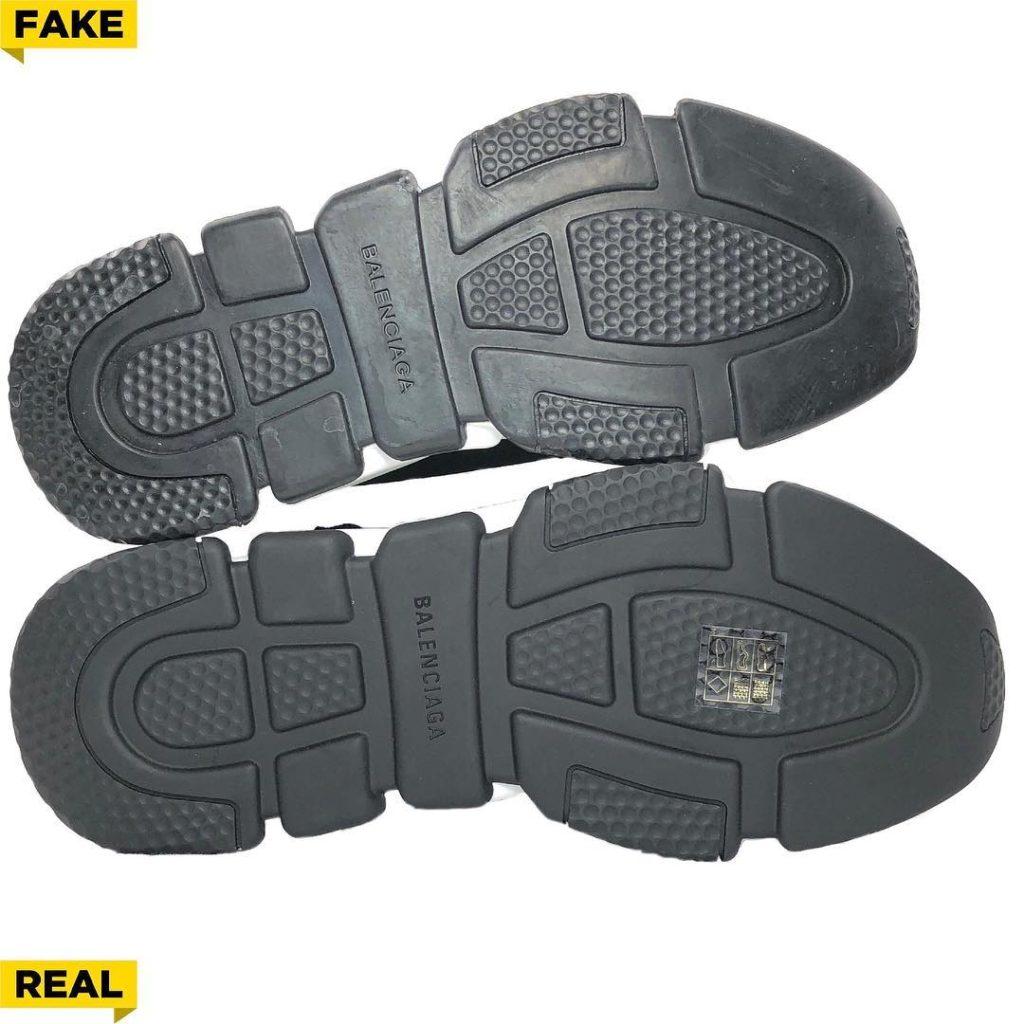 balenciaga speed trainer real fake outsole