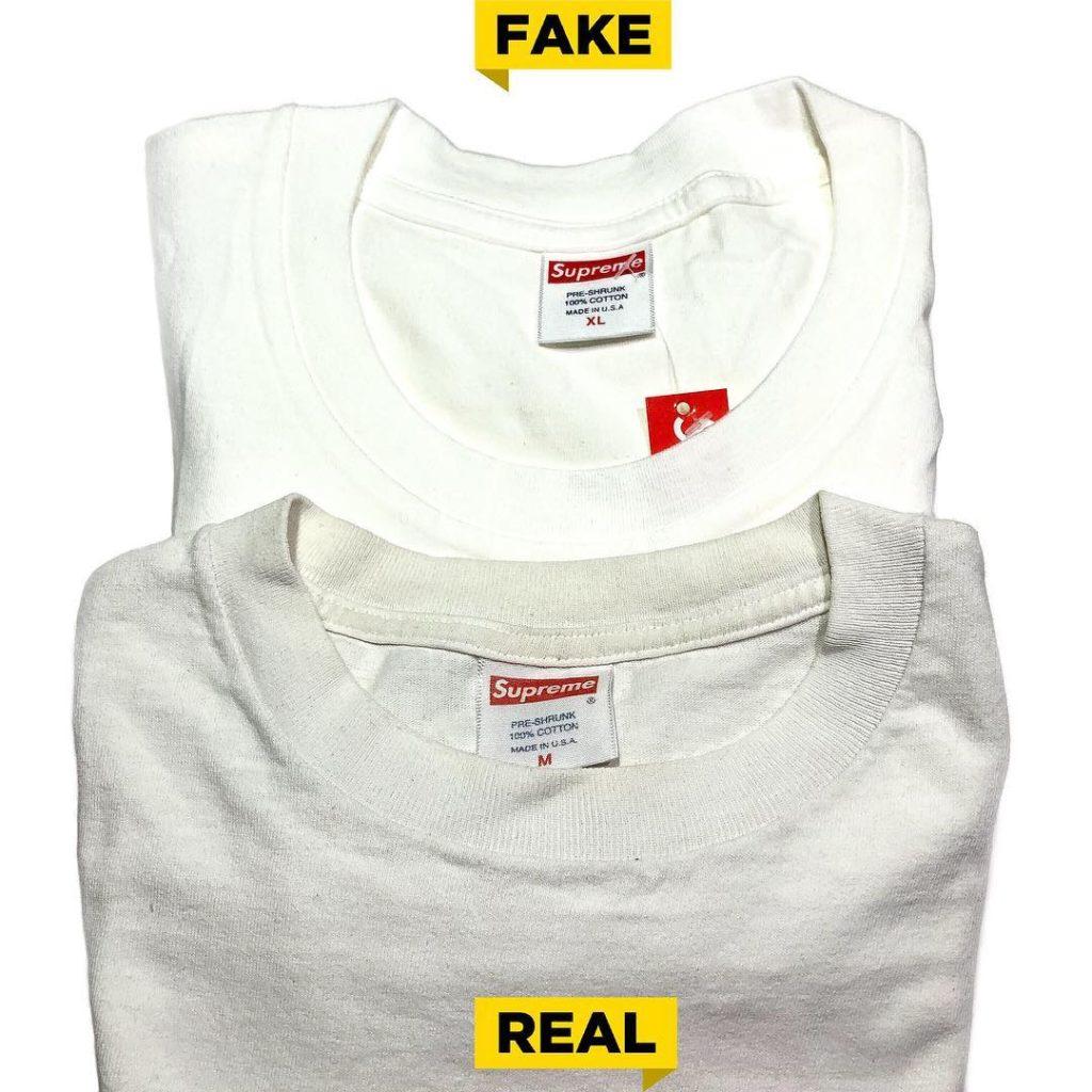 supreme bogo tee real fake neckcollar supreme bogo tee real fake neckcollar
