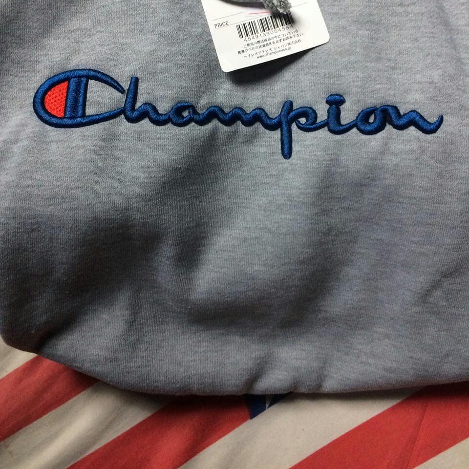 hoodie Champion big script logo