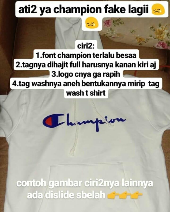 hoodie champion fake