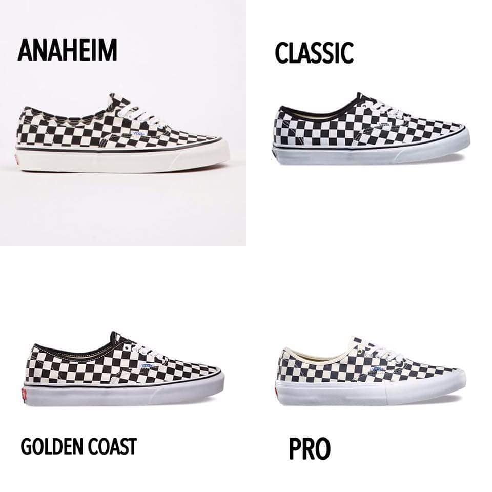 vans auth checkerboard anaheim classic golden coast pro