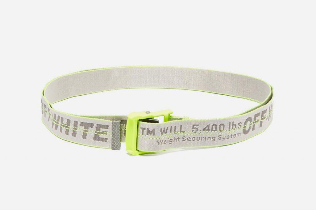 off white industrial belt