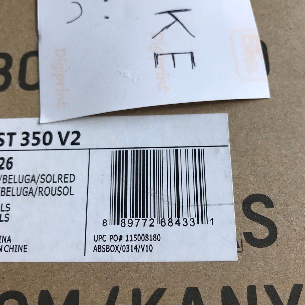 yeezy box legit check label barcode kw 1