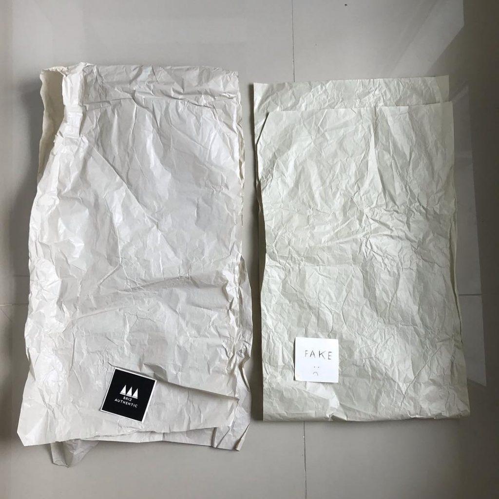 yeezy box legit check wrapper paper
