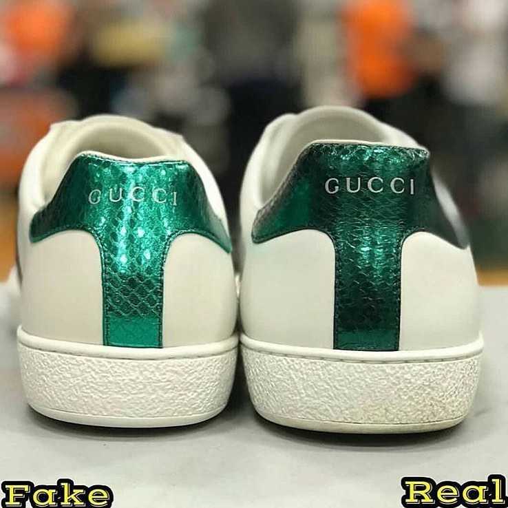 gucci ace embroidered snake ori kw heel green