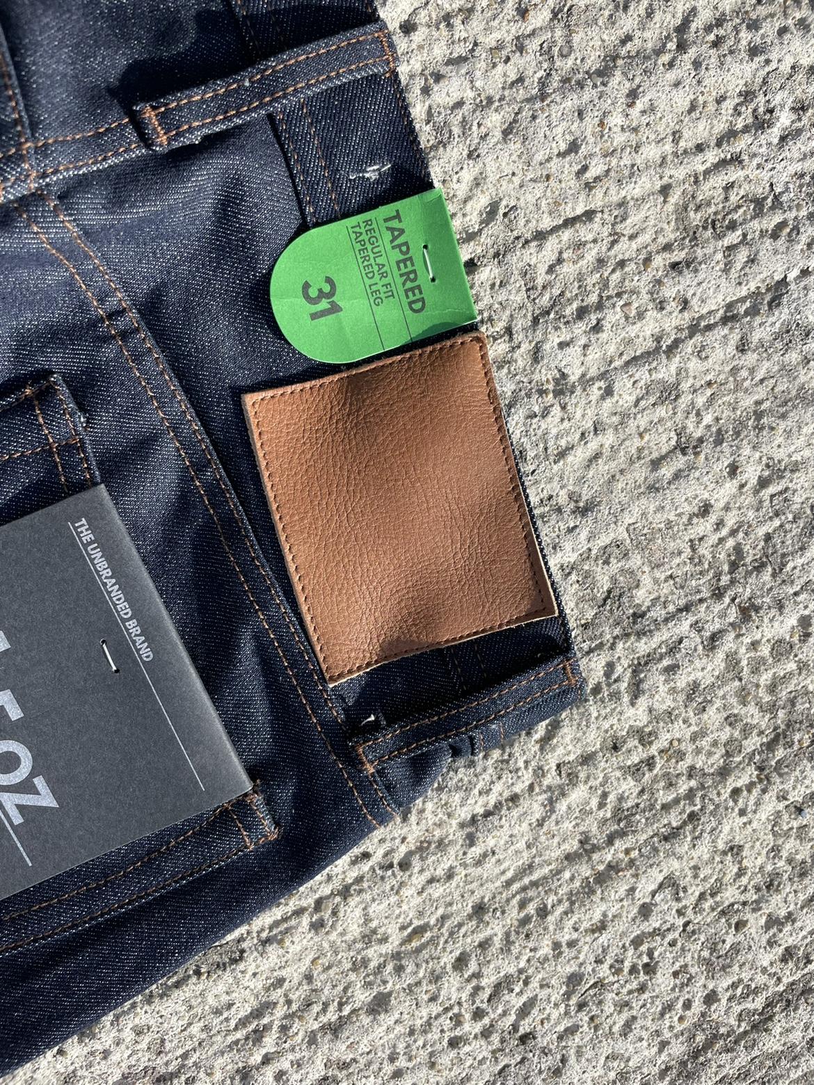 Unbranded brand 201 Tapered leg regular fit 14.5 oz Selvedge Denim Jeans