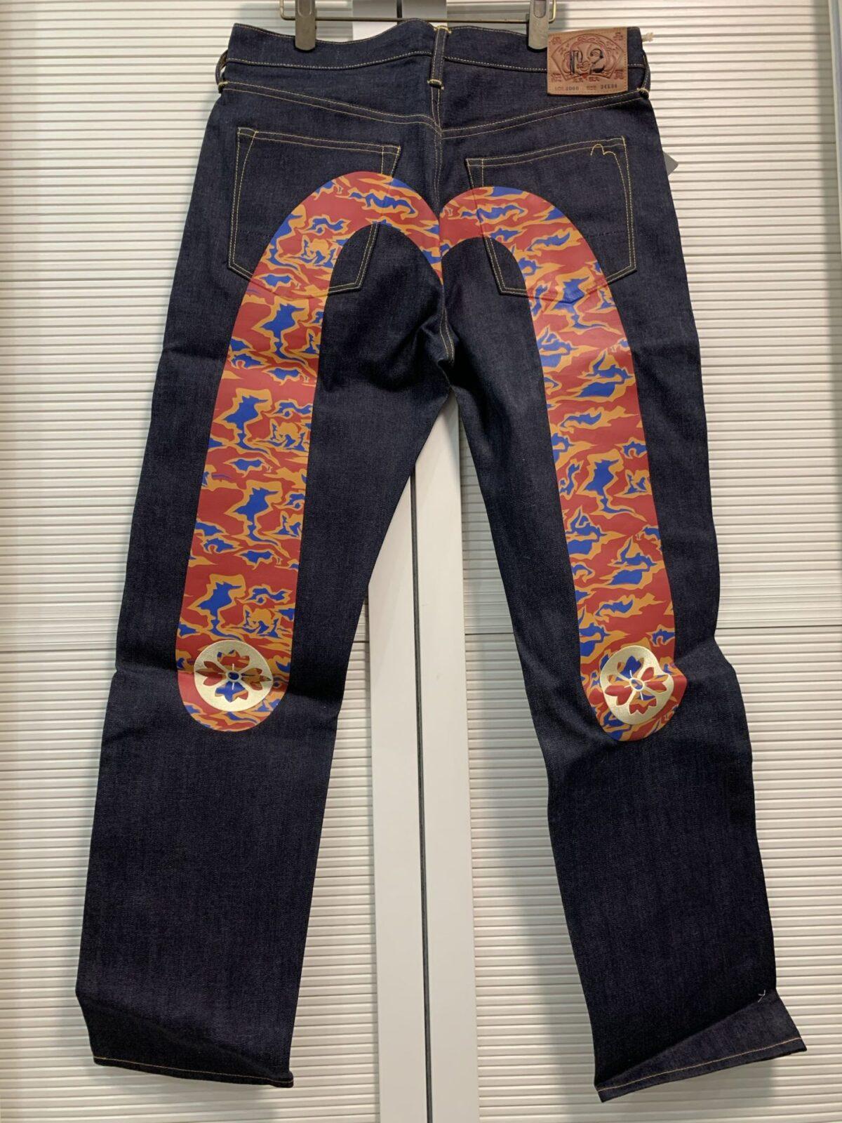 Evisu Cloud Daicock Japan Fabric Selvedge Denim Jeans