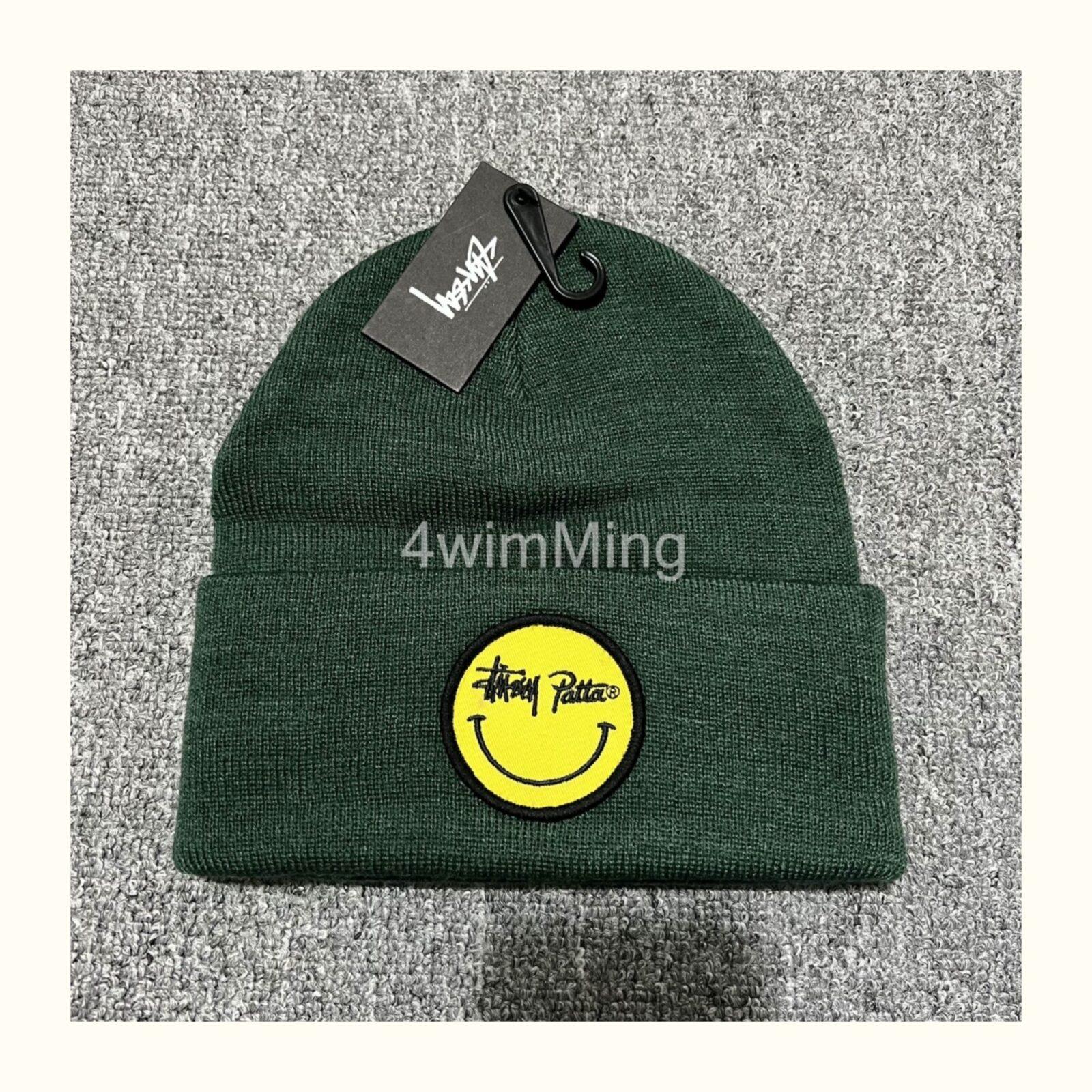 Stussy X Patta Smiley Logo Embroidered Beanie