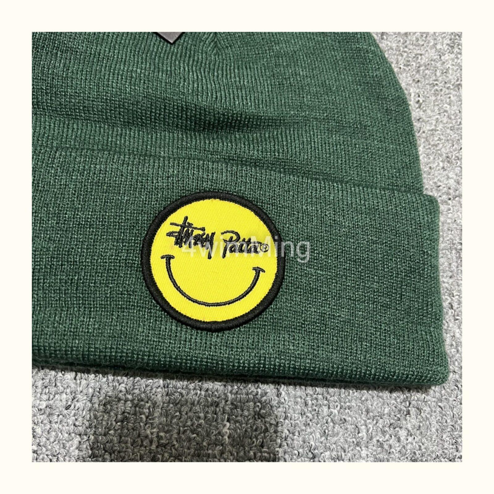 Stussy X Patta Smiley Logo Embroidered Beanie