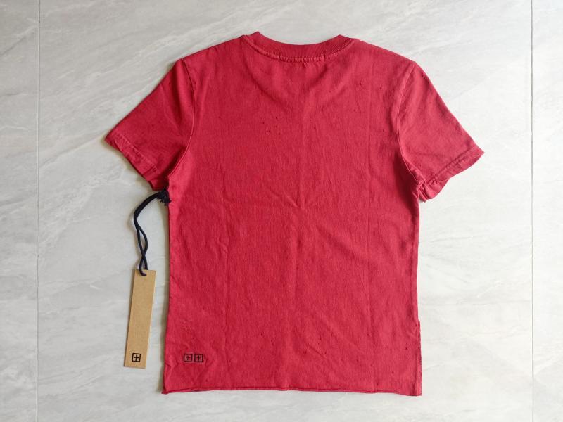Ksubi Killing Smokes Short Sleeve Distressed Tee (Vamp Red)