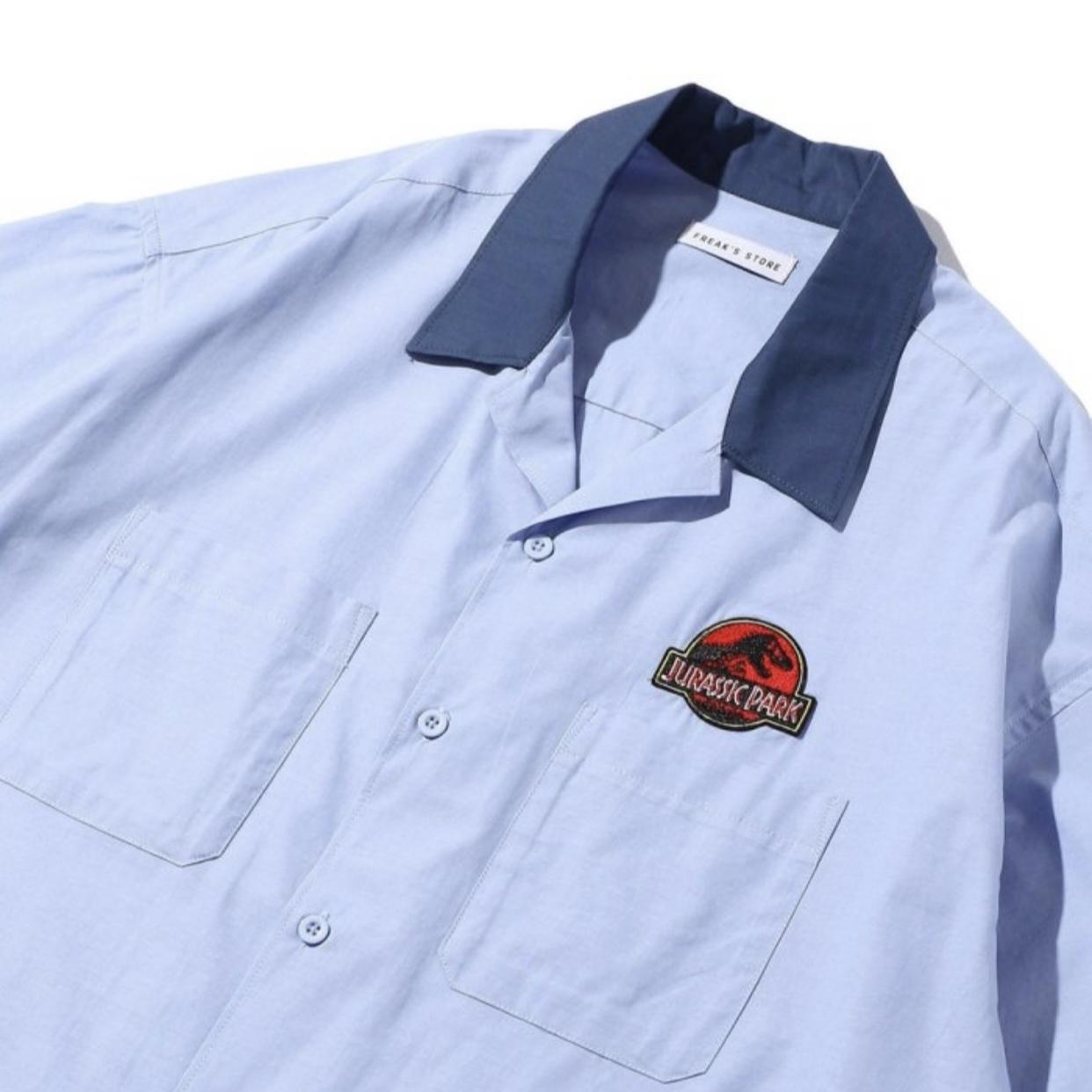 FREAK'S STORE Jurassic Park Embroidered Employee Work Shirt