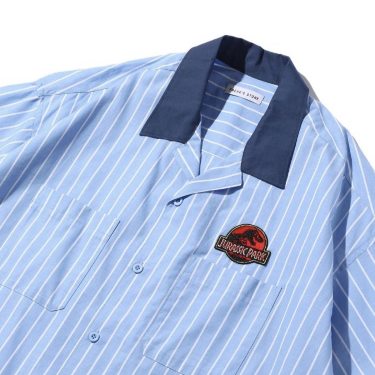 FREAK'S STORE Jurassic Park Embroidered Employee Work Shirt