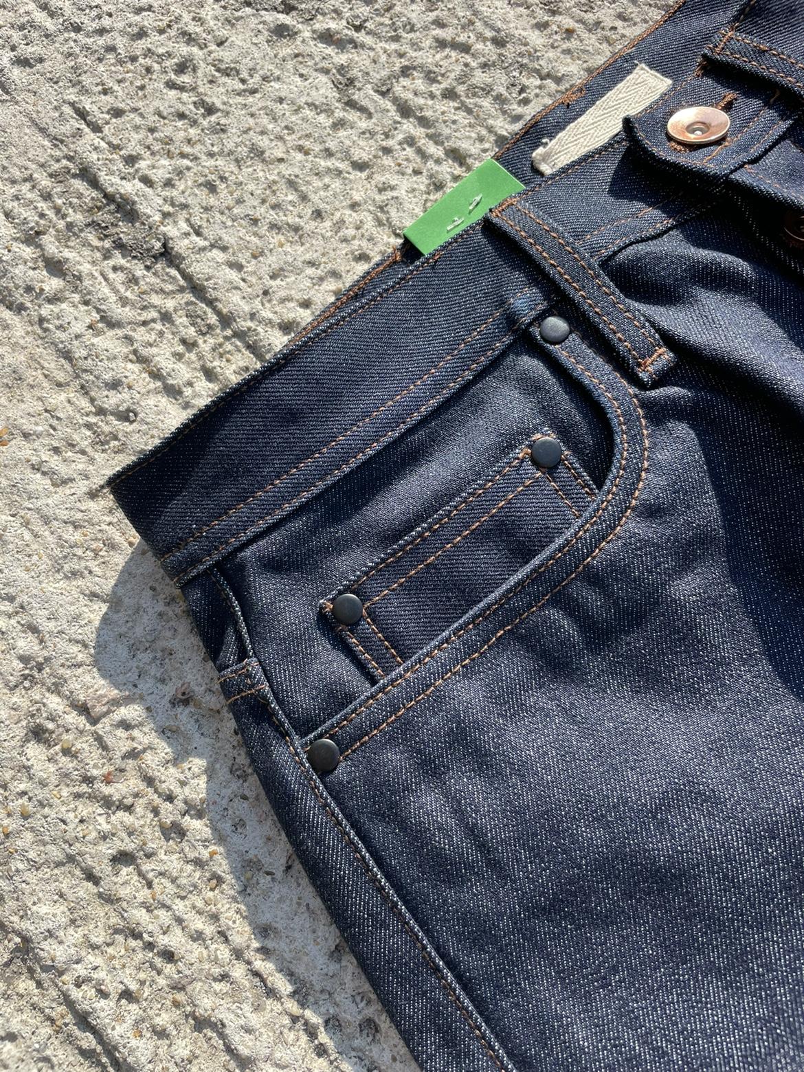 Unbranded brand 201 Tapered leg regular fit 14.5 oz Selvedge Denim Jeans