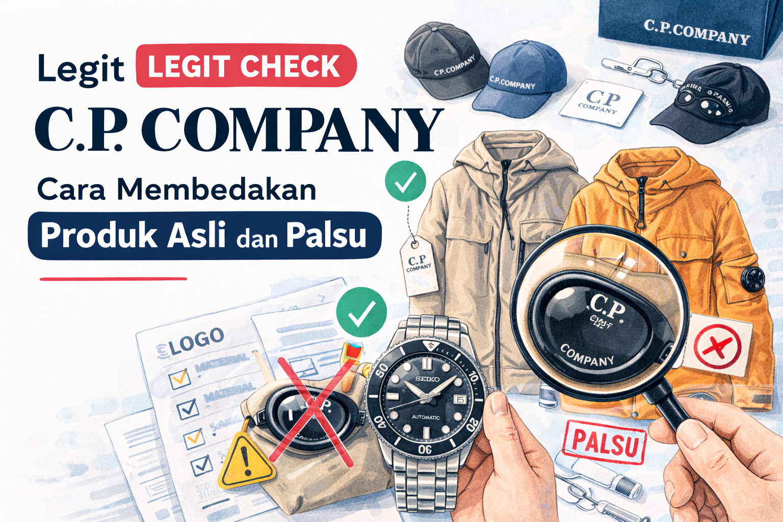 Legit Check C.P. Company: Cara Membedakan Produk Asli dan Palsu
