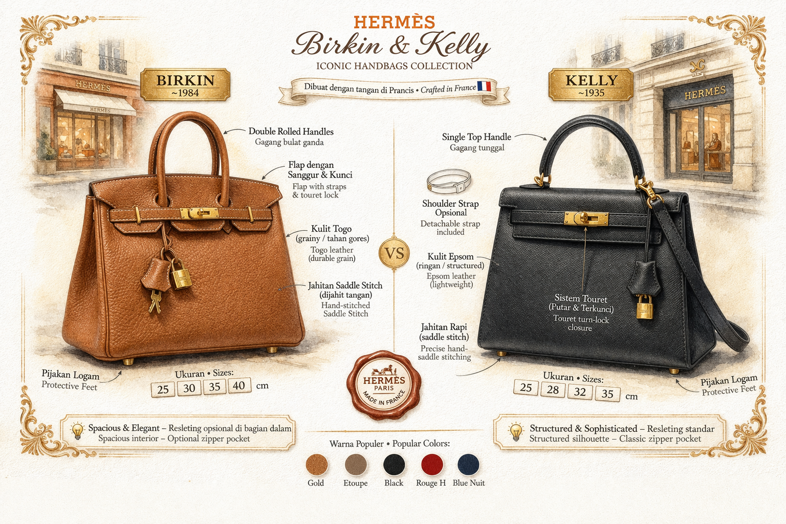 Cara Cek Keaslian Hermes Birkin dan Kelly: Panduan Legit Check Lengkap