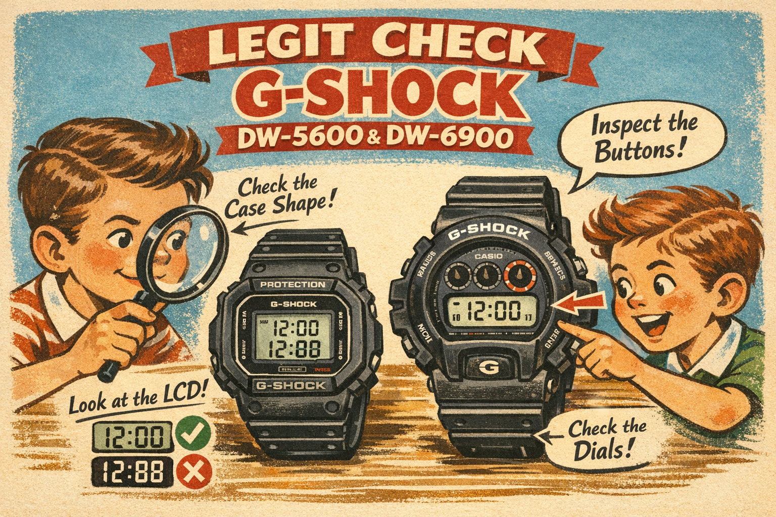 Legit Check G-Shock DW-5600 dan DW-6900: Cara Bedakan Asli vs Palsu