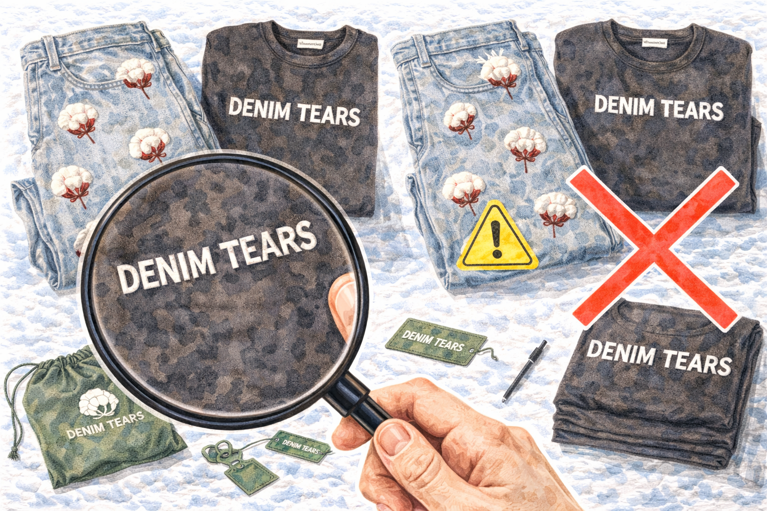 Cara Membedakan Denim Tears Asli vs Palsu: Panduan Legit Check Lengkap