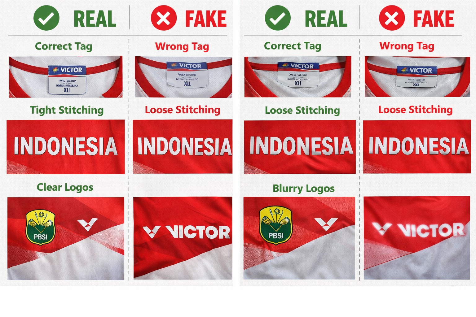 Cara Membedakan Jersey Badminton Victor PBSI Asli vs Palsu: Panduan Legit Check Lengkap
