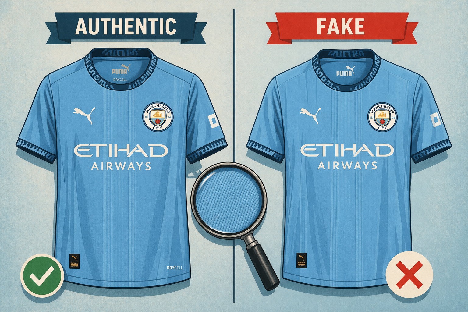 Cara Cek Keaslian Jersey Manchester City Puma: Panduan Legit Check Lengkap
