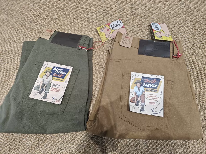 Naked & Famous Japanese 10oz Duck Canvas Selvedge Men's Jeans