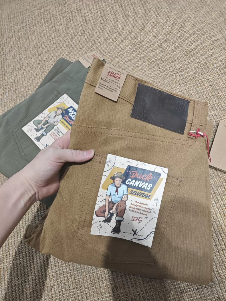 Naked & Famous Japanese 10oz Duck Canvas Selvedge Men's Jeans