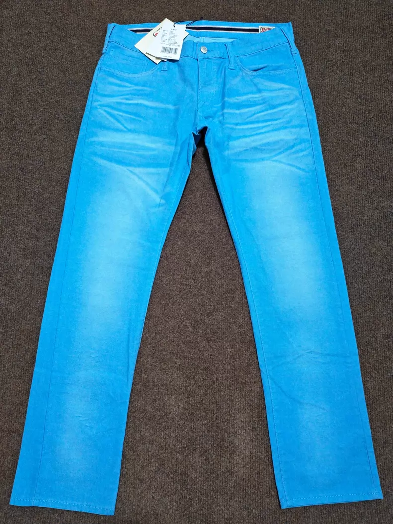 Evisu Genes Jeans Blue Oil Waxed