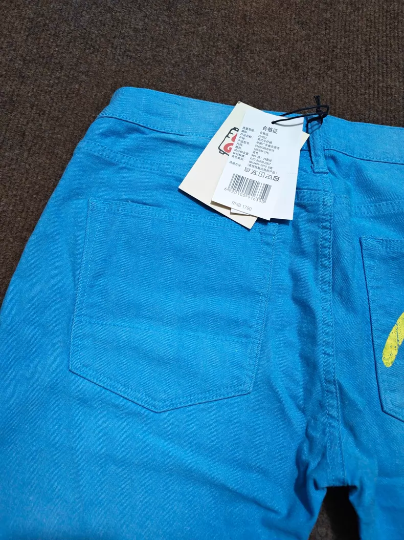 Evisu Genes Jeans Blue Oil Waxed