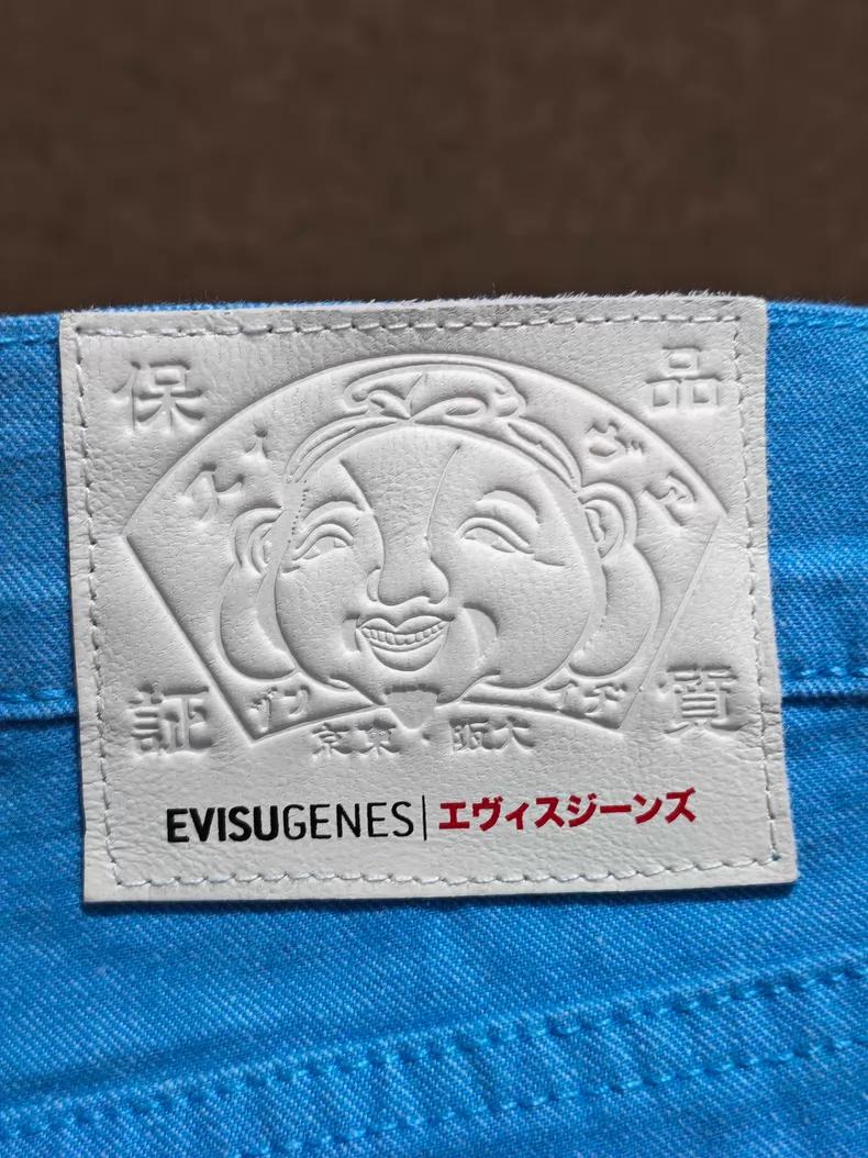 Evisu Genes Jeans Blue Oil Waxed