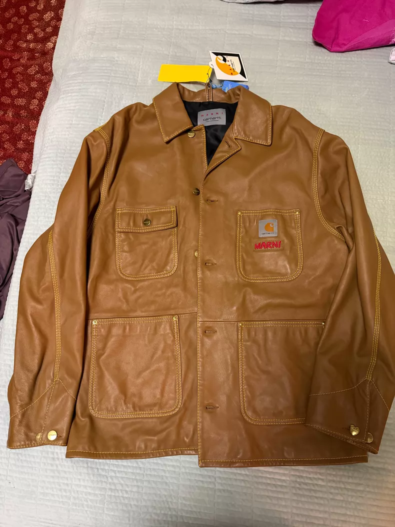 Marni x Carhartt Leather Coat