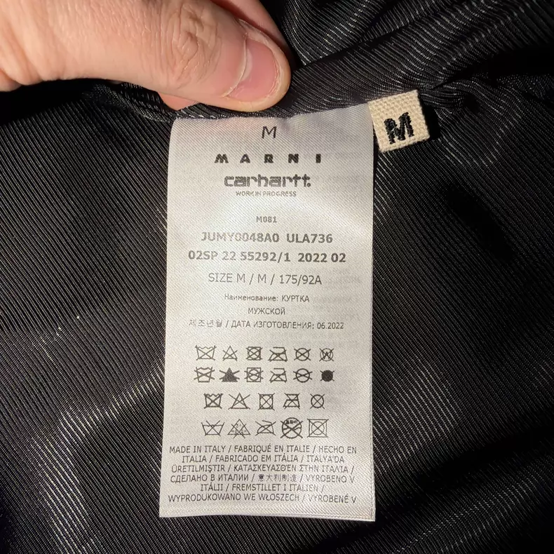 Marni x Carhartt Leather Coat